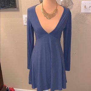 Long sleeve fit and flare dress